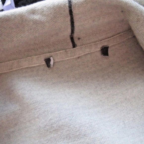 VINCE Two-Tone Drape OPEN FRONT sweater JACKET SMALL - Picture 6 of 8